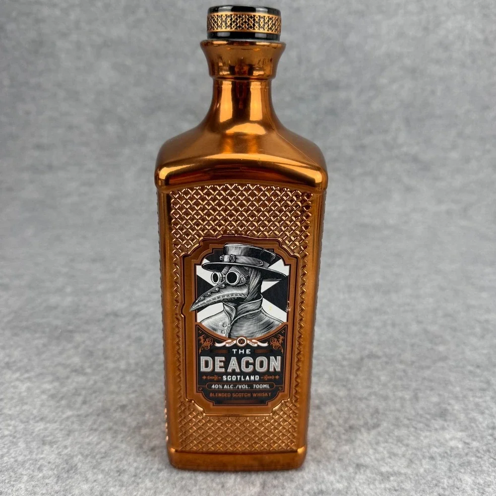 The Deacon Blended Scotch Whisky Empty 700ml Glass Bottle Bar Decor Display